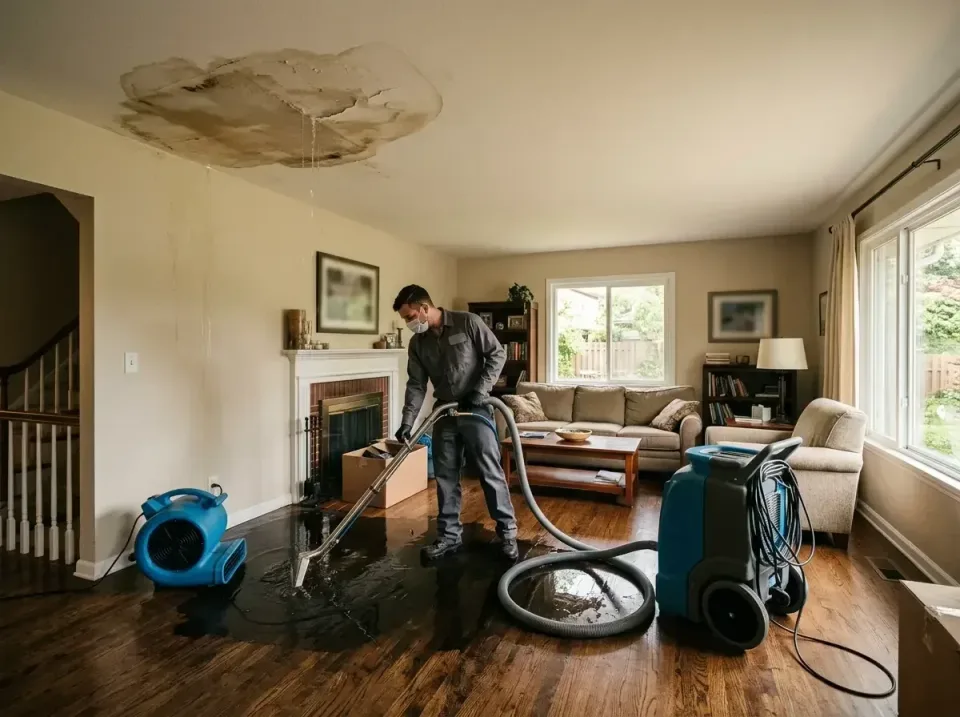 attic-pipe-burst-ceiling-drip-008 — frequently asked questions, Water Damage Restoration & Carpet Care in Delavan, WI